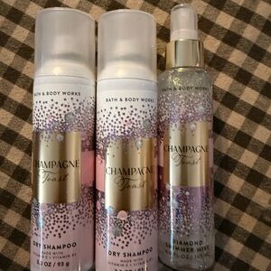 Bath & Body Works Champagne Toast Hair Care Trio